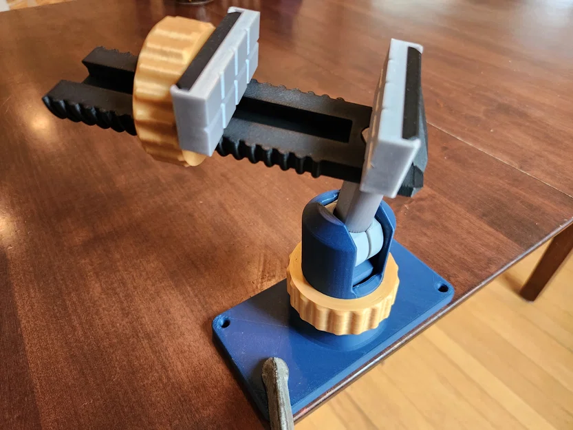Ê-tô kẹp xoay & nghiêng có thể gia trọng lượng (Rotating Tilting Weighted Vise) - Image 2