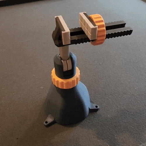 Ê-tô kẹp xoay & nghiêng có thể gia trọng lượng (Rotating Tilting Weighted Vise) - Image 3