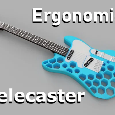 Ergonomic Telecaster: Đàn Guitar Điện In 3D Độc Đáo và Công Thái Học