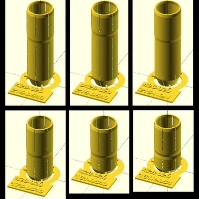 Nắp Shot Caps tham số cho vỏ đạn súng ngắn (SCAD)