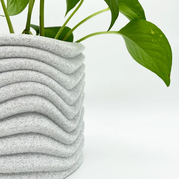 Chậu Cây Gợn Sóng (Wavy Plant Pot) - Image 2