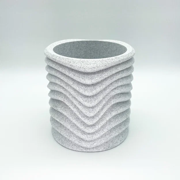 Chậu Cây Gợn Sóng (Wavy Plant Pot) - Image 3