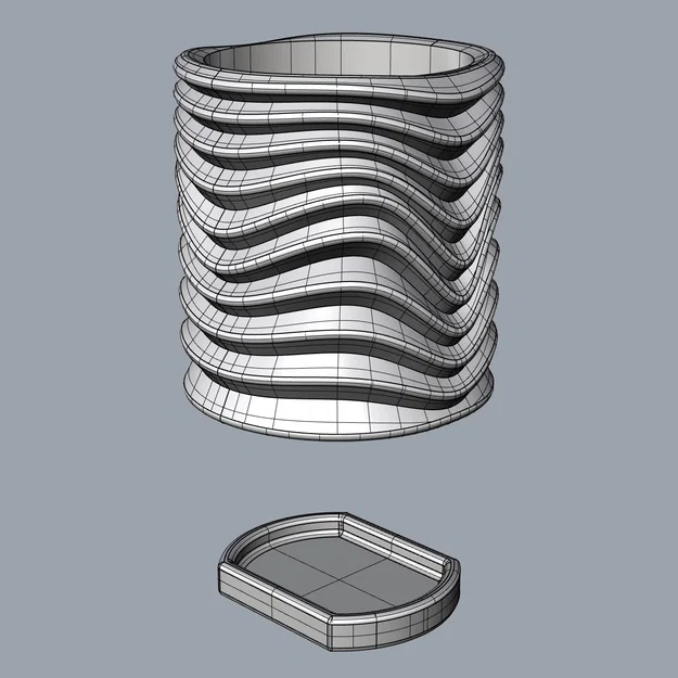 Chậu Cây Gợn Sóng (Wavy Plant Pot) - Image 5