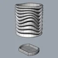 Chậu Cây Gợn Sóng (Wavy Plant Pot) - Thumbnail 5