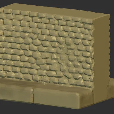 Bộ mô hình tường gạch 3D cho trò chơi DnD