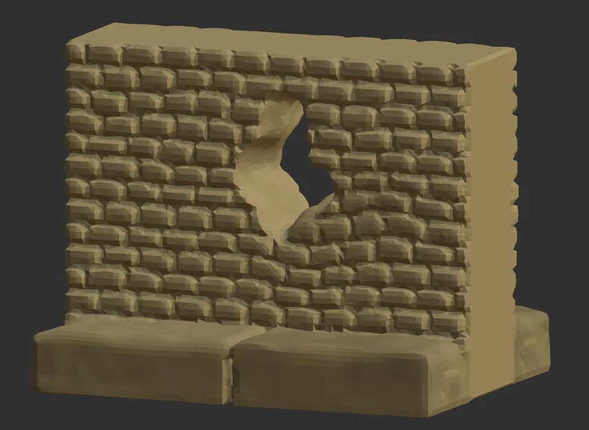 Bộ mô hình tường gạch 3D cho trò chơi DnD - Image 4