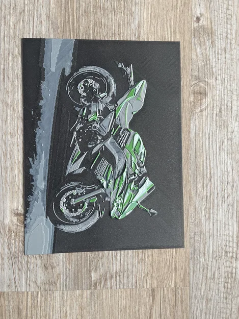 HueForge / Filamentpainting xe Kawasaki Ninja - Image 1