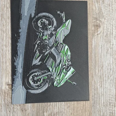 HueForge / Filamentpainting xe Kawasaki Ninja