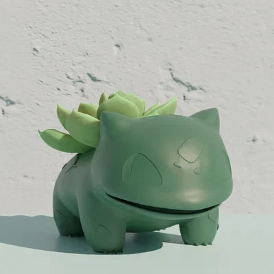 Mô hình in 3D Bulbasaur - Chậu cây Pokemon xinh xắn để bàn
