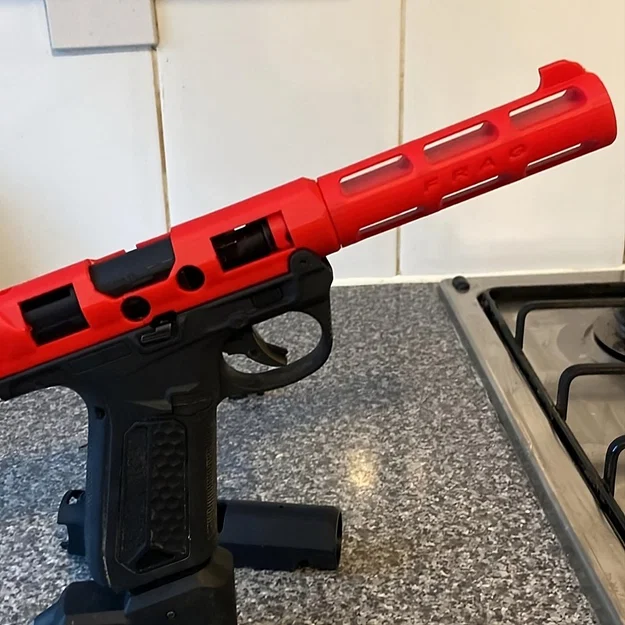 Nòng súng độ phong cách FRAG cho Airsoft AAP 01 (2 mảnh) - Image 1