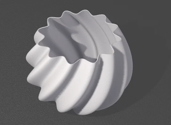 Chậu Cây Xoắn Sóng 3D Độc Đáo Trang Trí Nhà Cửa - Image 1