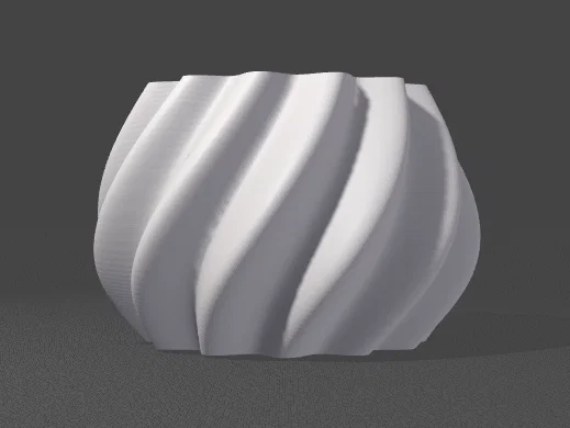 Chậu Cây Xoắn Sóng 3D Độc Đáo Trang Trí Nhà Cửa - Image 2