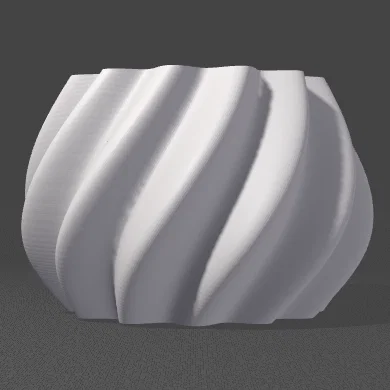 Chậu Cây Xoắn Sóng 3D Độc Đáo Trang Trí Nhà Cửa