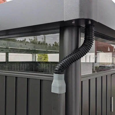 Đầu nối downpipe cho nhà kho sân vườn Biohort