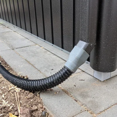 Đầu nối downpipe cho nhà kho sân vườn Biohort