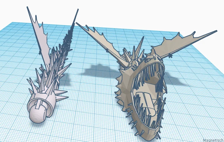 Mô hình rồng Screaming Death linh hoạt in 3D (Flexi Dragon) - Image 1