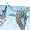 Mô hình rồng Screaming Death linh hoạt in 3D (Flexi Dragon) - Thumbnail 1