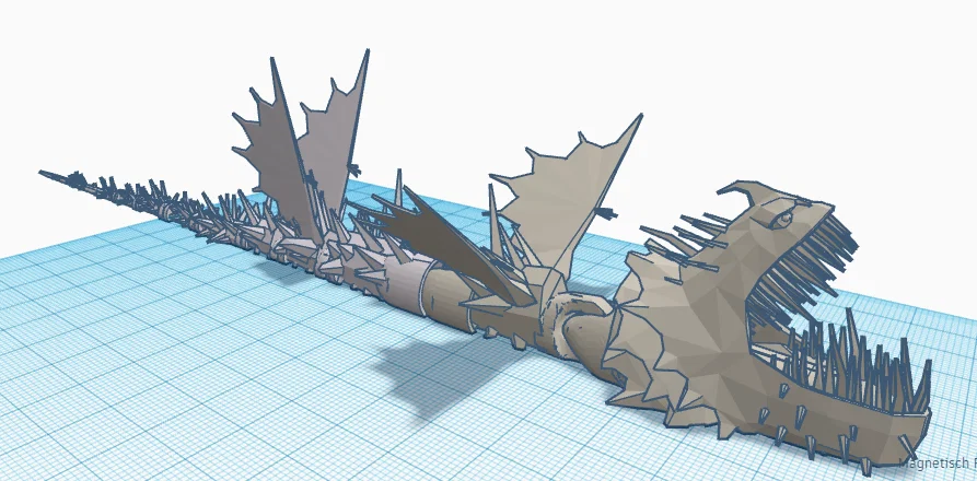 Mô hình rồng Screaming Death linh hoạt in 3D (Flexi Dragon) - Image 2