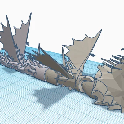 Mô hình rồng Screaming Death linh hoạt in 3D (Flexi Dragon)