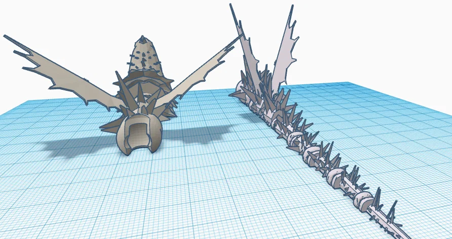 Mô hình rồng Screaming Death linh hoạt in 3D (Flexi Dragon) - Image 3