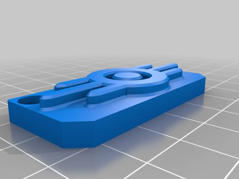 Móc khóa biểu tượng Vault Tec từ Fallout - File in 3D chất lượng - Image 1