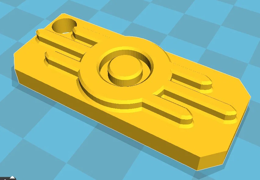 Móc khóa biểu tượng Vault Tec từ Fallout - File in 3D chất lượng - Image 2