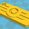 Móc khóa biểu tượng Vault Tec từ Fallout - File in 3D chất lượng - Thumbnail 2