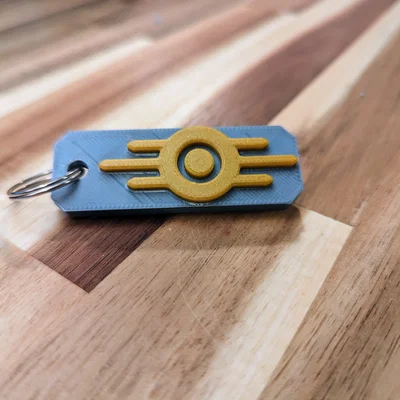 Móc khóa Vault-Tec Fallout - Phụ kiện in 3D độc đáo