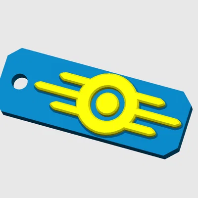 Móc khóa Vault-Tec Fallout - Phụ kiện in 3D độc đáo