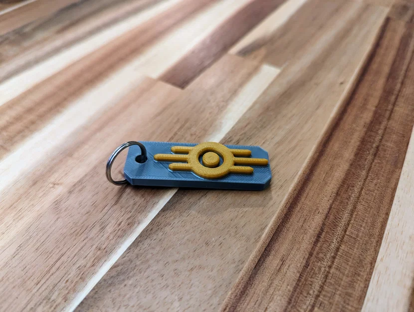 Móc khóa Vault-Tec Fallout - Phụ kiện in 3D độc đáo - Image 3