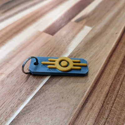 Móc khóa Vault-Tec Fallout - Phụ kiện in 3D độc đáo