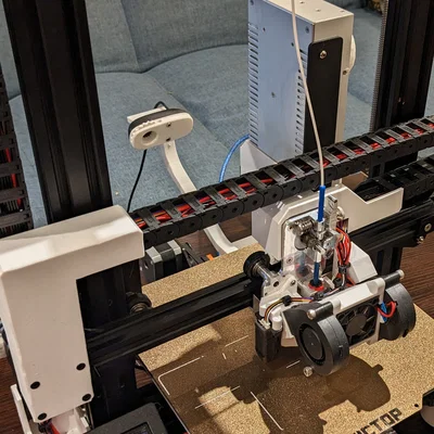 Ender 3 Micro Swiss DD - Mount Drag Chain/Cable Chain