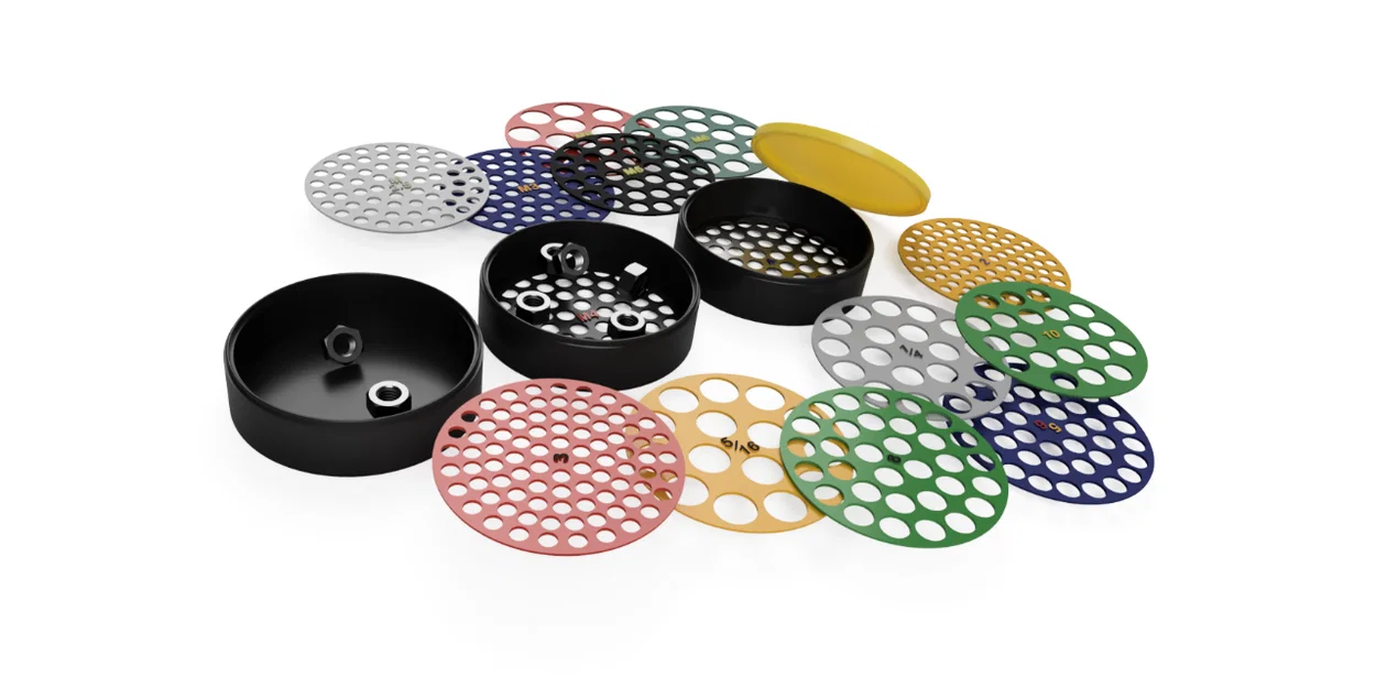 Bộ phân loại ê-cu lục giác tùy biến V2 – Metric, Imperial & Machine - Image 3