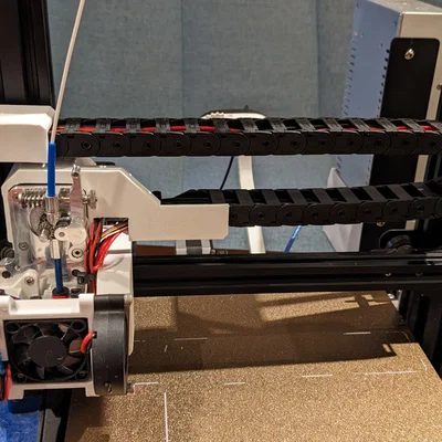 Ender 3 Micro Swiss DD - Mount Drag Chain/Cable Chain