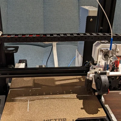 Ender 3 Micro Swiss DD - Mount Drag Chain/Cable Chain