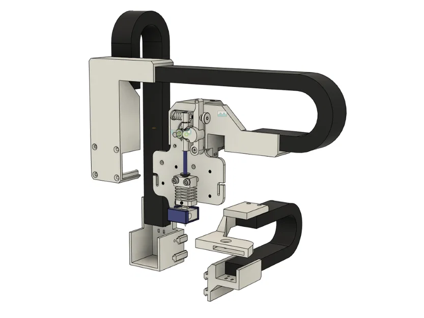 Ender 3 Micro Swiss DD - Mount Drag Chain/Cable Chain - Image 5