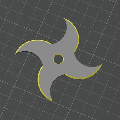 Mô hình phi tiêu Ninja Star 3D - Đồ chơi in 3D độc đáo