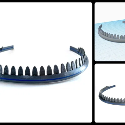 Băng đô răng lược (toothed comb headband/hairband/alice band)