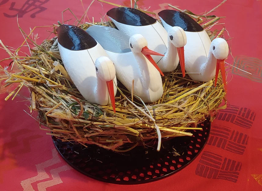 Cò ngồi trên tổ / Stork sitting on the Nest - Image 1