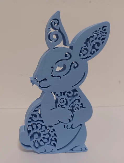 Mô hình trang trí chú thỏ Phục Sinh (Easter Bunny) in 3D tinh tế - Image 1