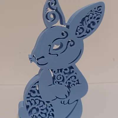 Mô hình trang trí chú thỏ Phục Sinh (Easter Bunny) in 3D tinh tế