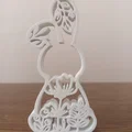 Mô hình chú thỏ trang trí Phục sinh (Bunny Easter) họa tiết hoa lá - Thumbnail 3