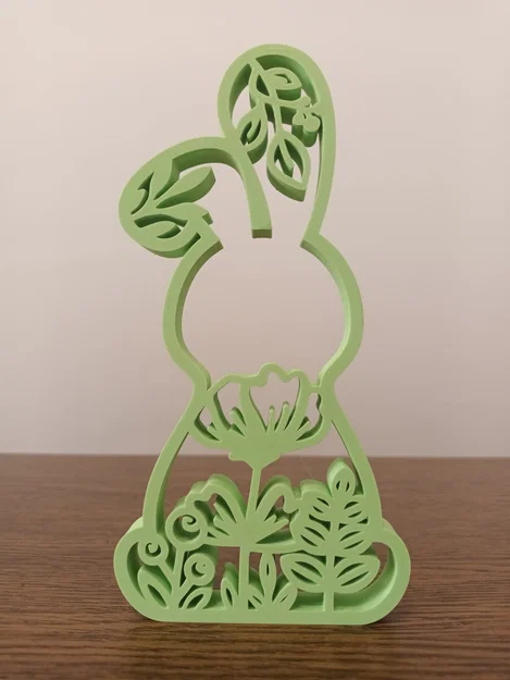 Mô hình chú thỏ trang trí Phục sinh (Bunny Easter) họa tiết hoa lá - Image 4