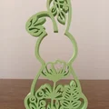Mô hình chú thỏ trang trí Phục sinh (Bunny Easter) họa tiết hoa lá - Thumbnail 4