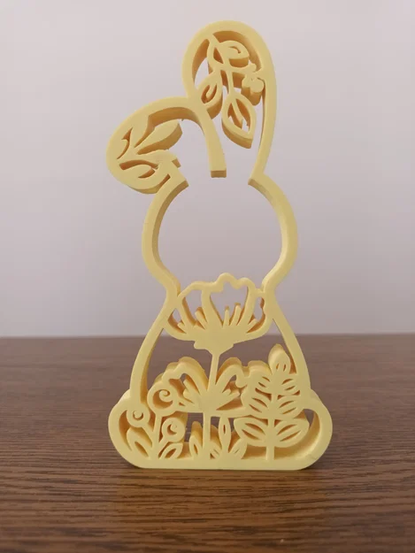 Mô hình chú thỏ trang trí Phục sinh (Bunny Easter) họa tiết hoa lá - Image 5