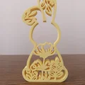 Mô hình chú thỏ trang trí Phục sinh (Bunny Easter) họa tiết hoa lá - Thumbnail 5