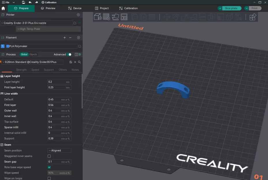 OrcaSlicer Profil Creality Ender 3-S1 PLUS - Image 1