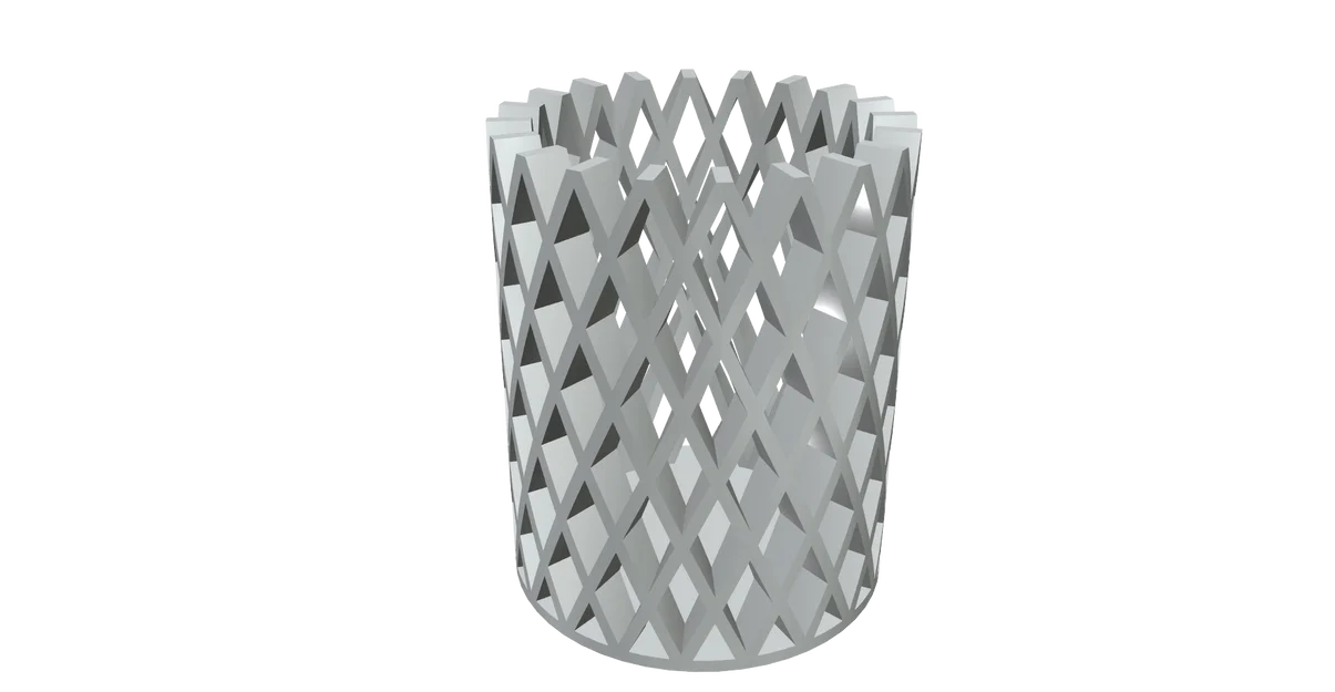 Ống cắm bút 3D để bàn thiết kế lưới hiện đại, in không cần support - Image 5