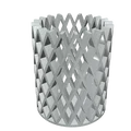 Ống cắm bút 3D để bàn thiết kế lưới hiện đại, in không cần support - Thumbnail 5