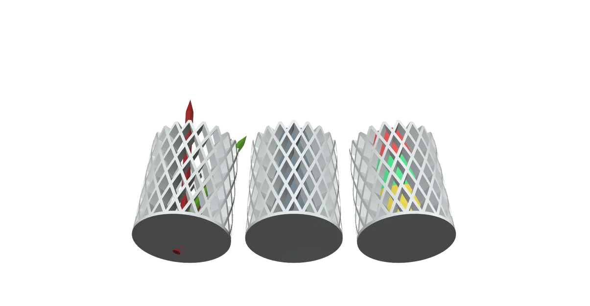 Ống cắm bút 3D để bàn thiết kế lưới hiện đại, in không cần support - Image 6